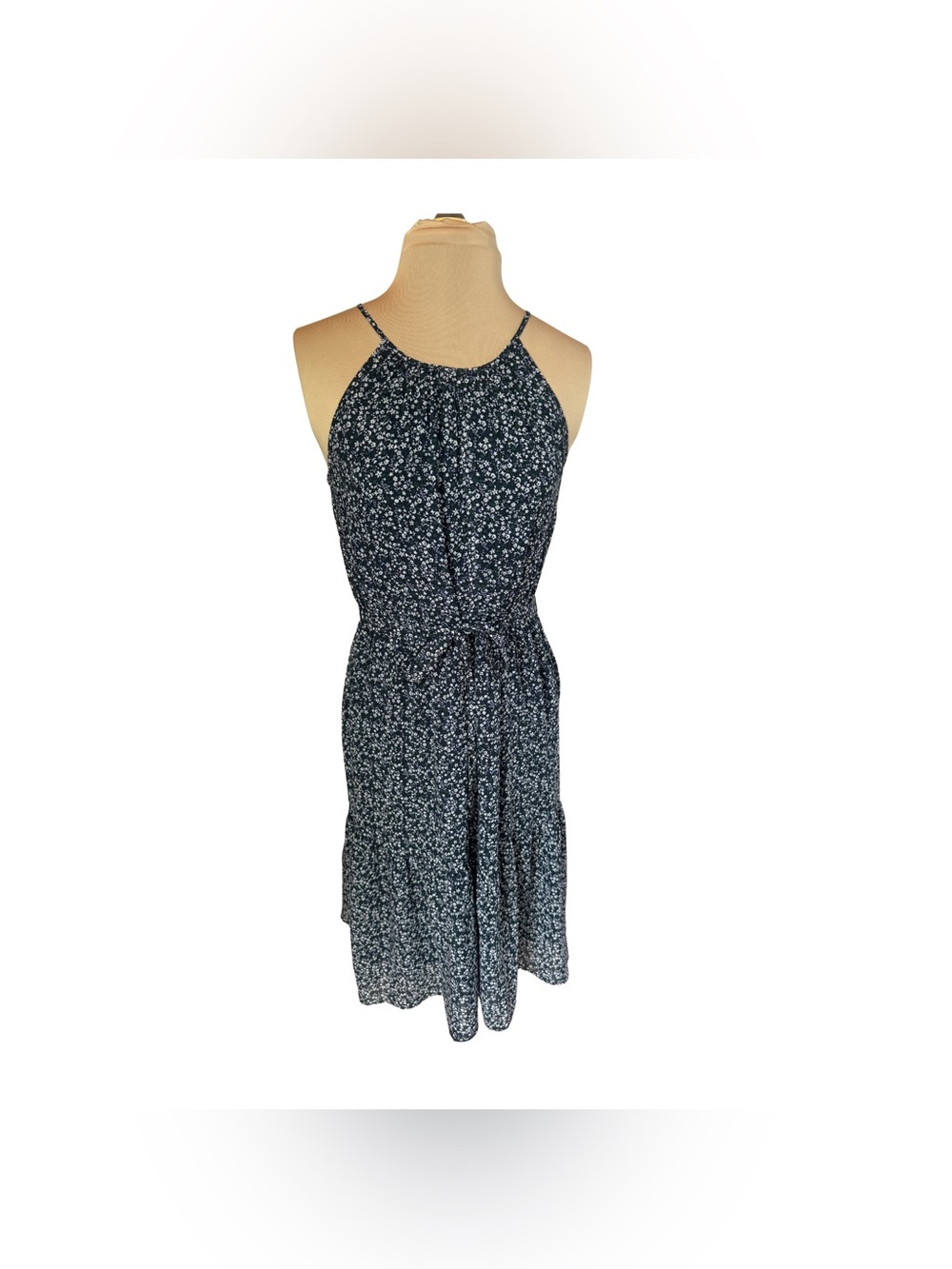 DR2 Navy Floral Midi Dress - Size S